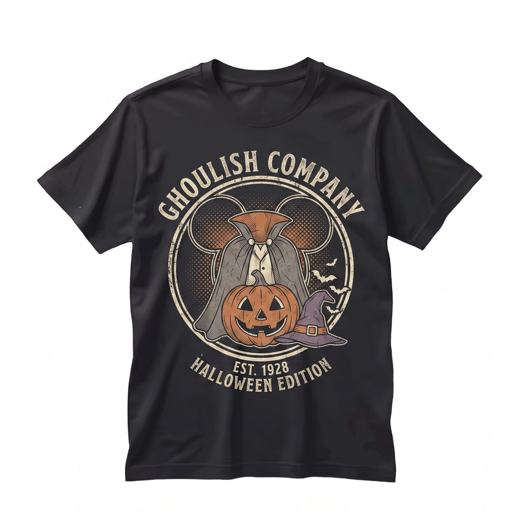 Spooky Magic Friends Pumpkin Graphic Fall Holiday Theme Park Unisex TShirt