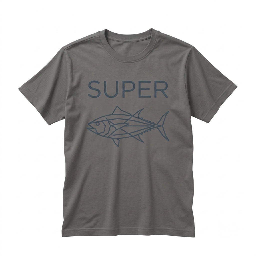 Funny Super Tuna Fish Lover Graphic Apparel Retro Ocean Humor Angler Fishing Gift Unisex TShirt