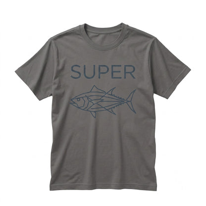 Funny Super Tuna Fish Lover Graphic Apparel Retro Ocean Humor Angler Fishing Gift Unisex TShirt