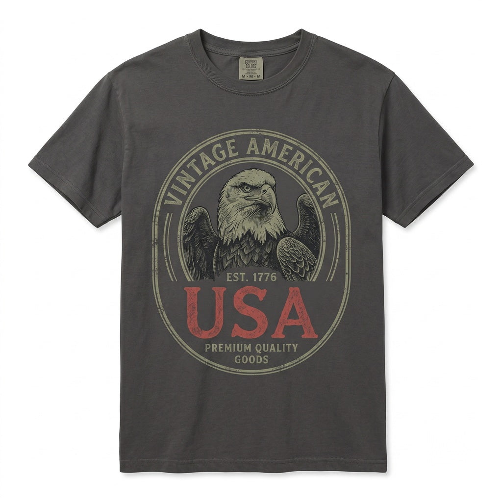 Patriotic USA Eagle 4th of July America 250th Anniversary Vintage Americana Graphic Unisex TShirt