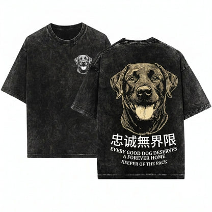 Black Labrador Pet Dog Breed Animal Lover Sweatshirt Crewneck Unisex Wash T-Shirt