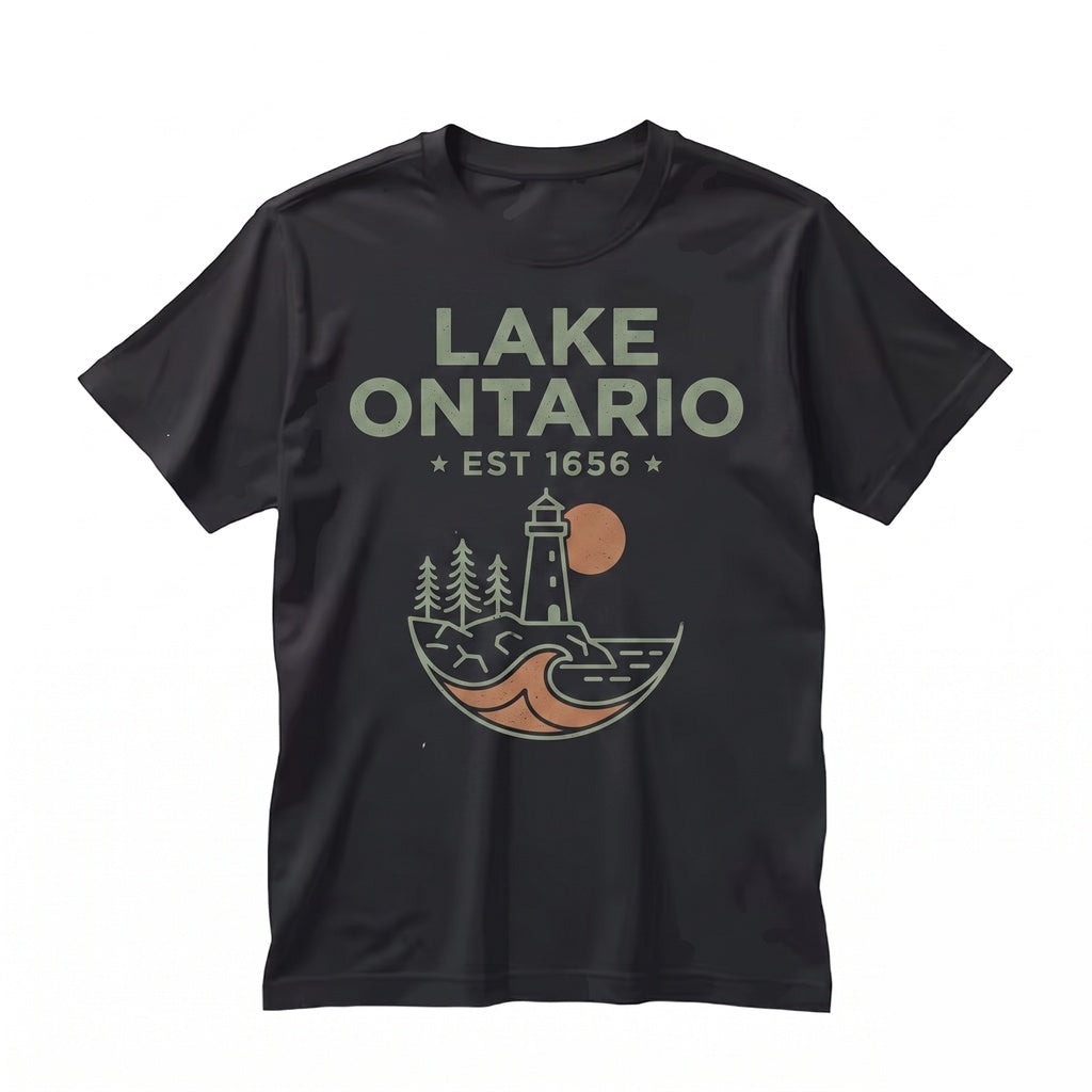 Vintage Great Lakes Ontario Canada Travel Subtle Quiet Political Activism Unisex TShirt