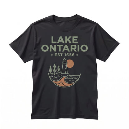 Vintage Great Lakes Ontario Canada Travel Subtle Quiet Political Activism Unisex TShirt