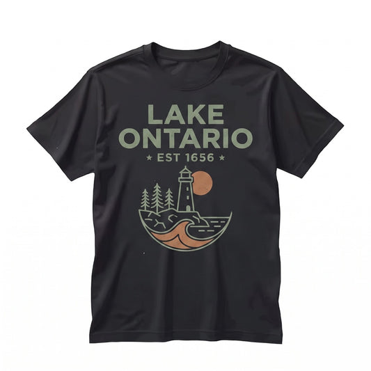 Vintage Great Lakes Ontario Canada Travel Subtle Quiet Political Activism Unisex TShirt