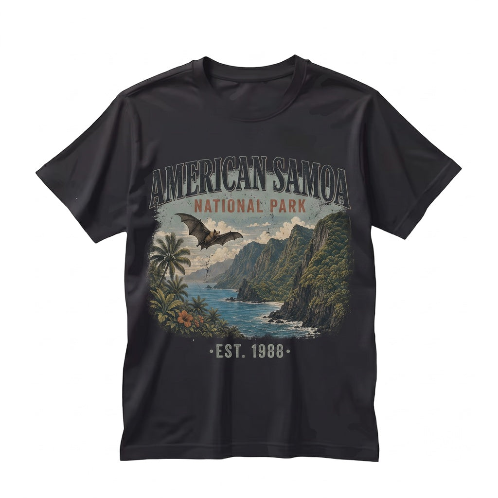 Vintage American Samoa National Park Tropical Island Graphic Retro Ocean Nature Travel Gift Unisex TShirt