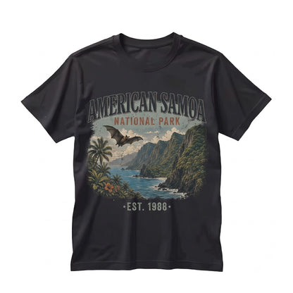 Vintage American Samoa National Park Tropical Island Graphic Retro Ocean Nature Travel Gift Unisex TShirt
