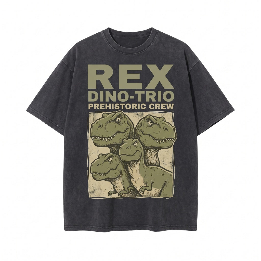 Oversized Rex Dinosaur Matching Family Vacation Graphic Apparel Unisex TShirt