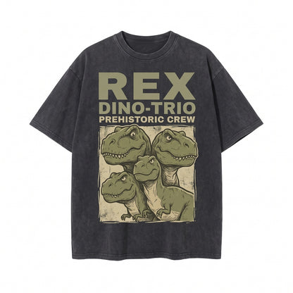Oversized Rex Dinosaur Matching Family Vacation Graphic Apparel Unisex TShirt