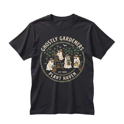 Cute Gardener Ghost Plant Lover Gardening Halloween Gift Apparel Unisex TShirt