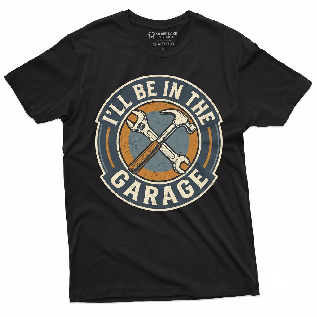 Funny Garage Mechanic Birthday Gift for Dad Husband Grandpa Car Lover Top Graphic Apparel, Unisex TShirt
