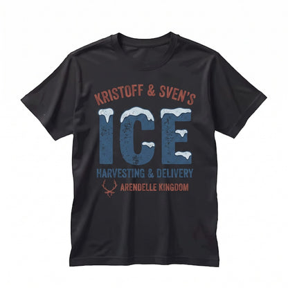 Ice Harvesting Reindeer Delivery Magical Snowman Winter Kingdom Unisex TShirt