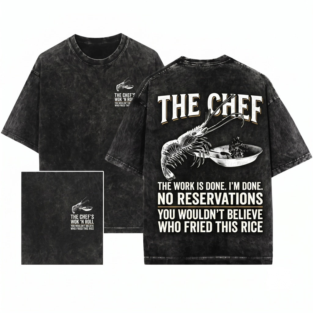 Shrimp Fried Rice Heavy Cotton Vintage Graphic Meme Unisex Wash T-Shirt