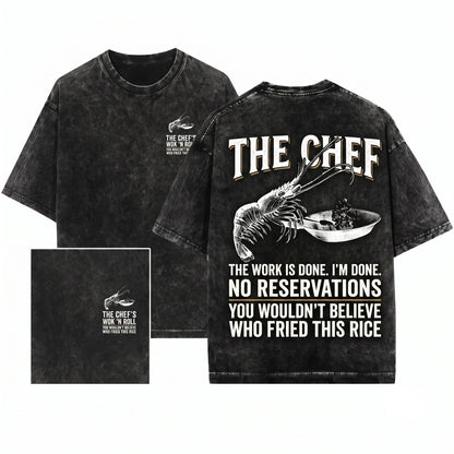 Shrimp Fried Rice Heavy Cotton Vintage Graphic Meme Unisex Wash T-Shirt