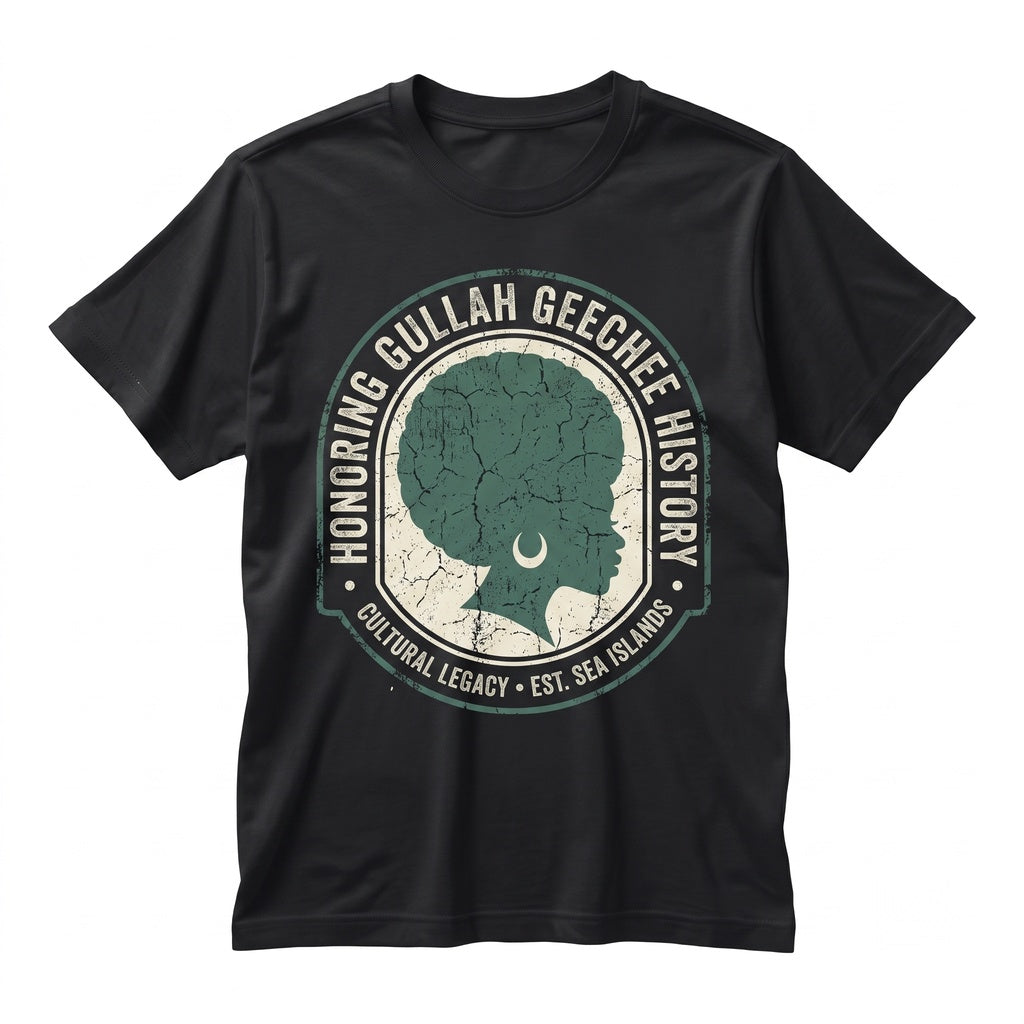 Afro Gullah Geechee Pride African Heritage Culture Roots Black History Gift Unisex TShirt
