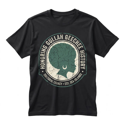 Afro Gullah Geechee Pride African Heritage Culture Roots Black History Gift Unisex TShirt