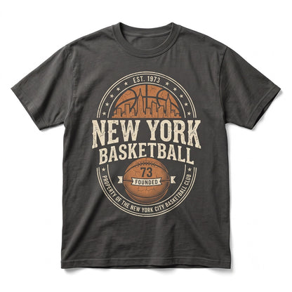 Retro New York Basketball Streetwear Vintage Hoops Graphic Apparel Unisex TShirt