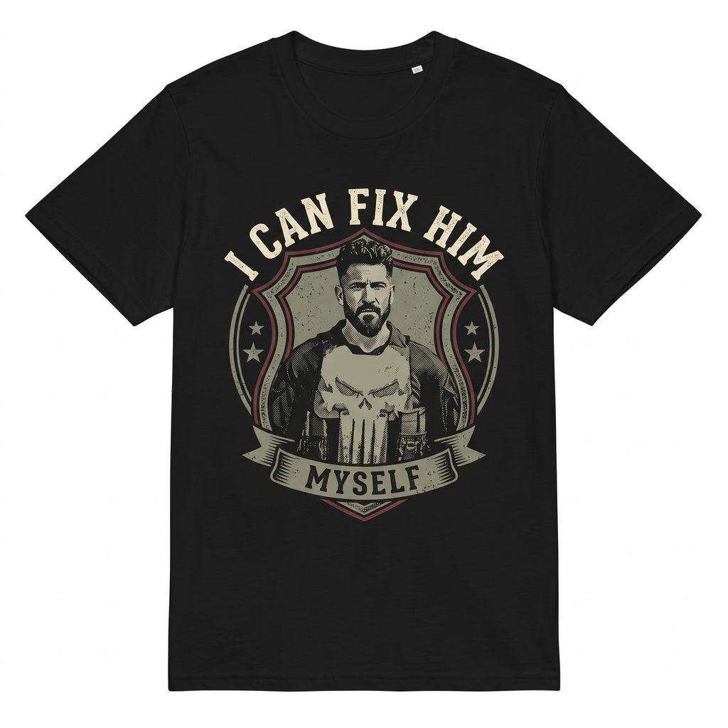 Vintage Frank Castle I Can Fix Him Funny Antihero Graphic Comic Meme Gift Unisex TShirt