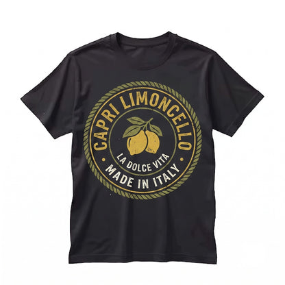 Retro Capri Italia Limoncello Summer Vacation Travel Vintage Graphic Unisex TShirt