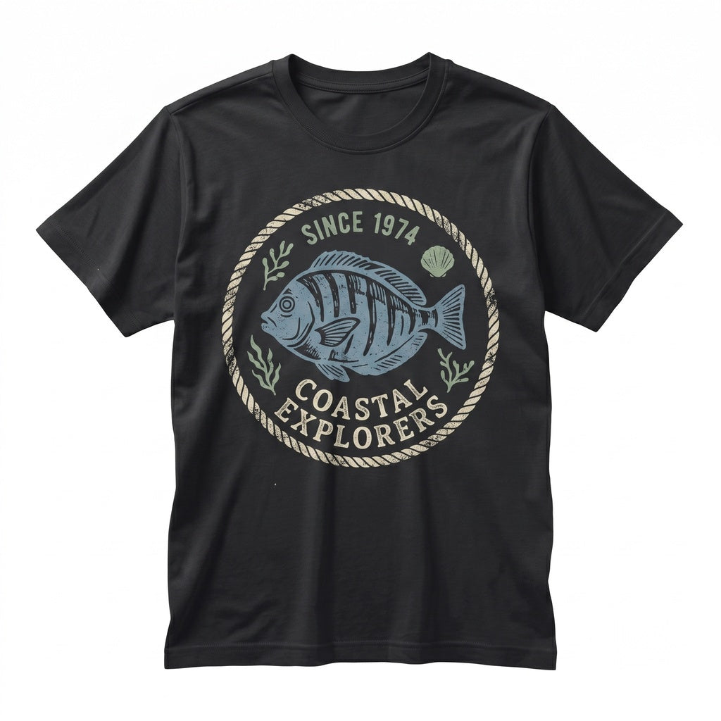 Y2K Tropical Fish Graphic Reef Aquarium Wildlife Retro Coastal Aesthetic Ocean Apparel Unisex TShirt