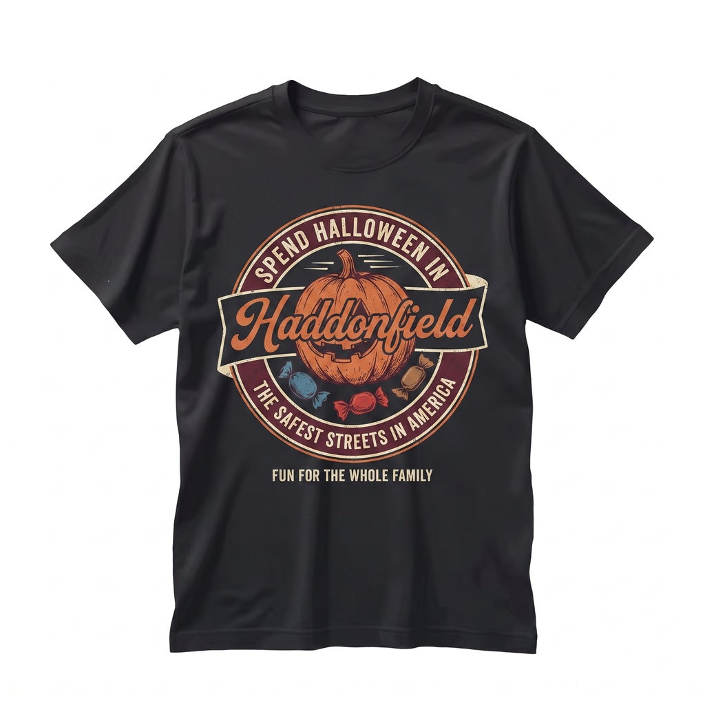 Haddonfield Halloween Horror Movie Slasher Retro Graphic Vintage Apparel Unisex TShirt