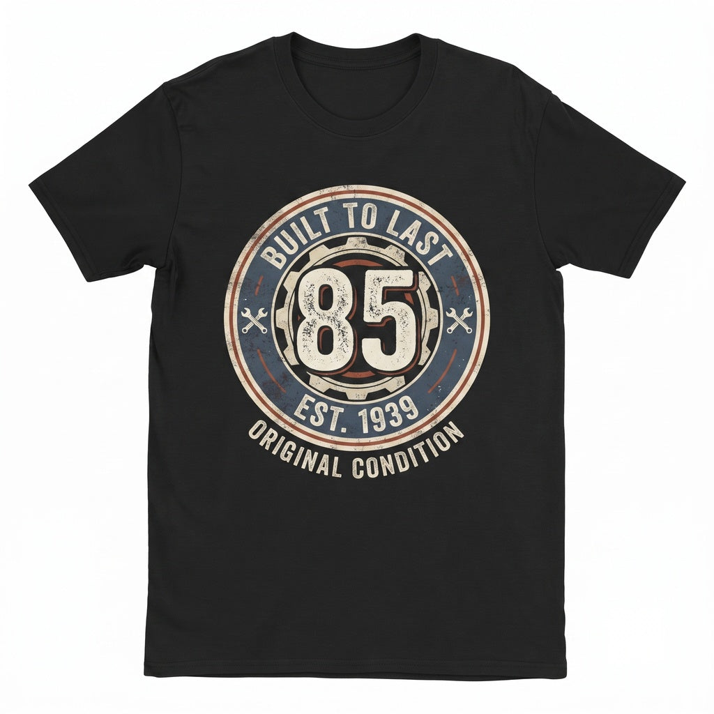 Built 85 Years Ago Original Unrestored Funny 85th Birthday Graphic Vintage Gag Gift Apparel Unisex TShirt