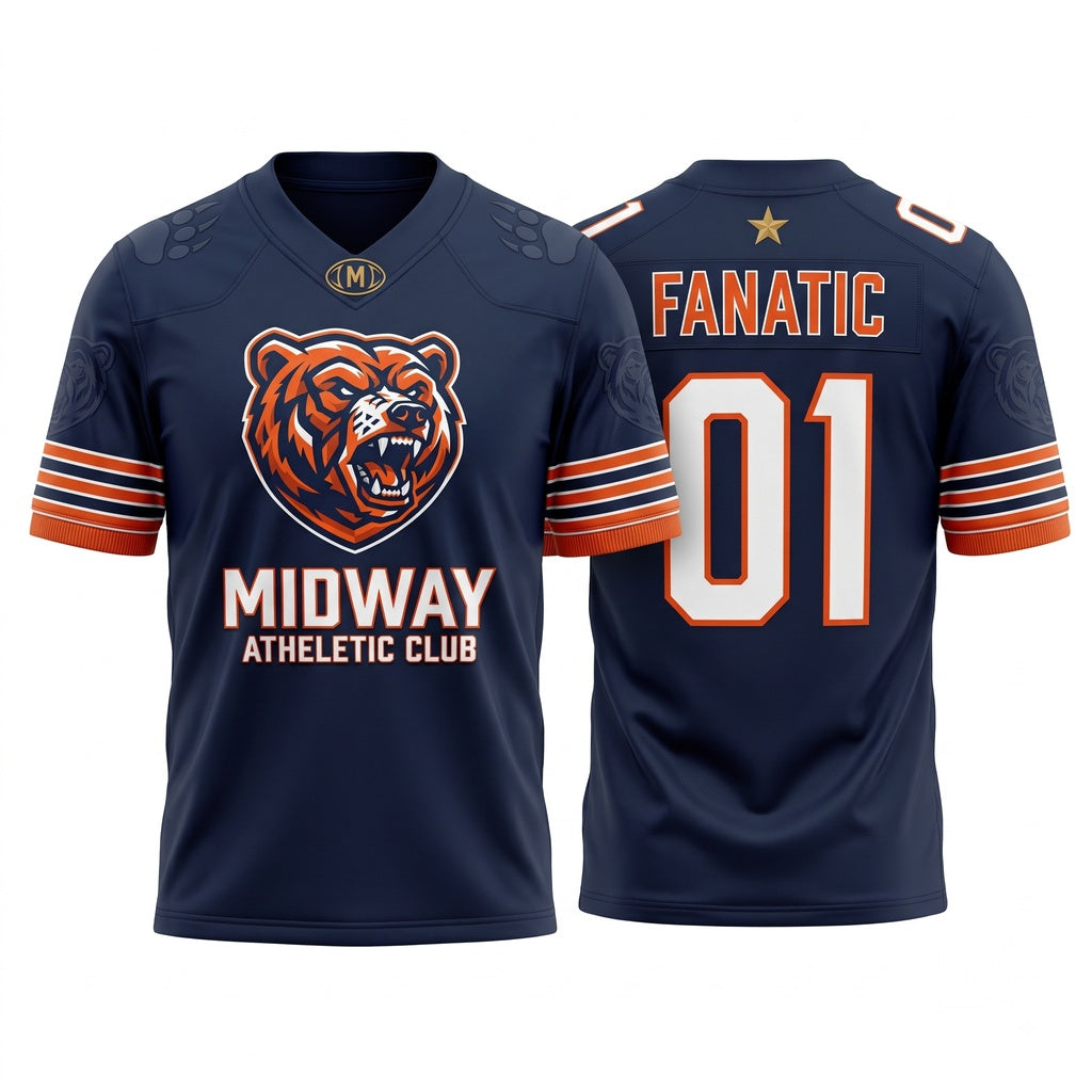 Unisex Custom Game Day Football Jersey - Stitched Breathable Athletic Fan Jersey