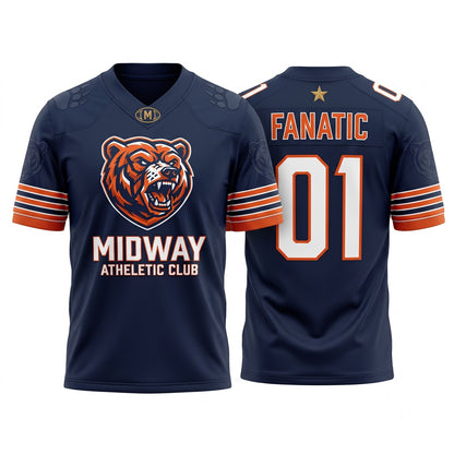 Unisex Custom Game Day Football Jersey - Stitched Breathable Athletic Fan Jersey