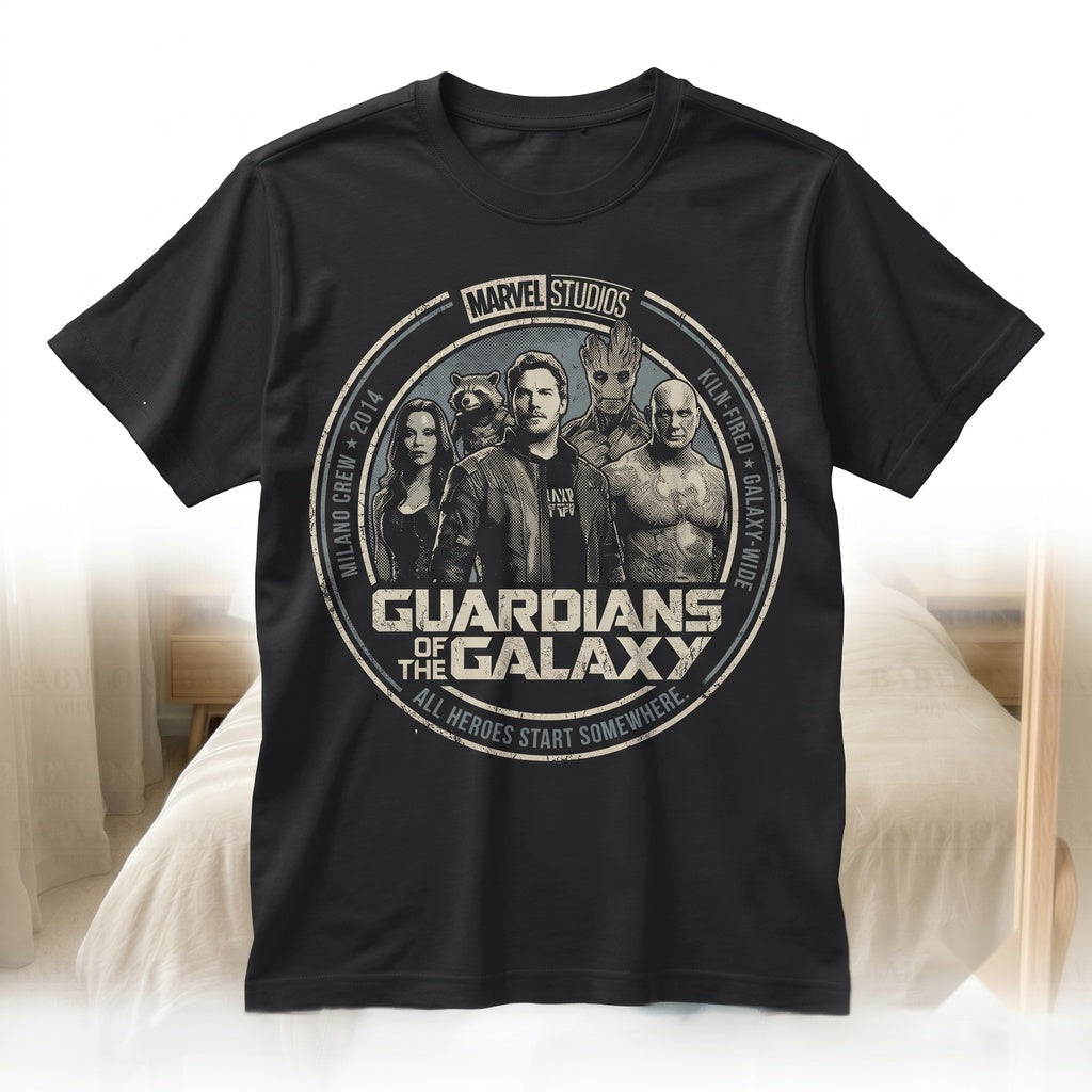 Vintage Cosmic Rewind Roller Coaster Starlord Gamora Mantis Rocket Groot Space Heroes Theme Park Unisex TShirt