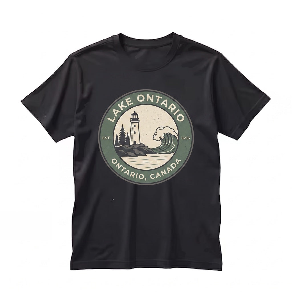 Vintage Lake Ontario Great Nautical Life Vacation Gift V-Neck Unisex TShirt