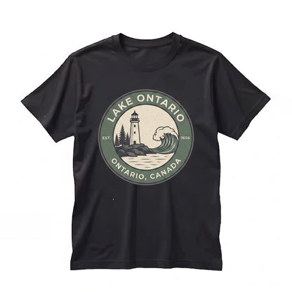 Vintage Lake Ontario Great Nautical Life Vacation Gift V-Neck Unisex TShirt