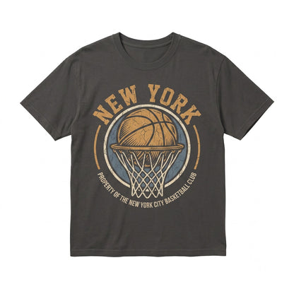 Retro New York Basketball Streetwear Vintage Hoops Graphic Apparel Unisex TShirt