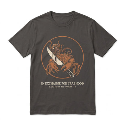 I Abandon My Humanity Crab Vintage Japanese Graphic Unisex TShirt