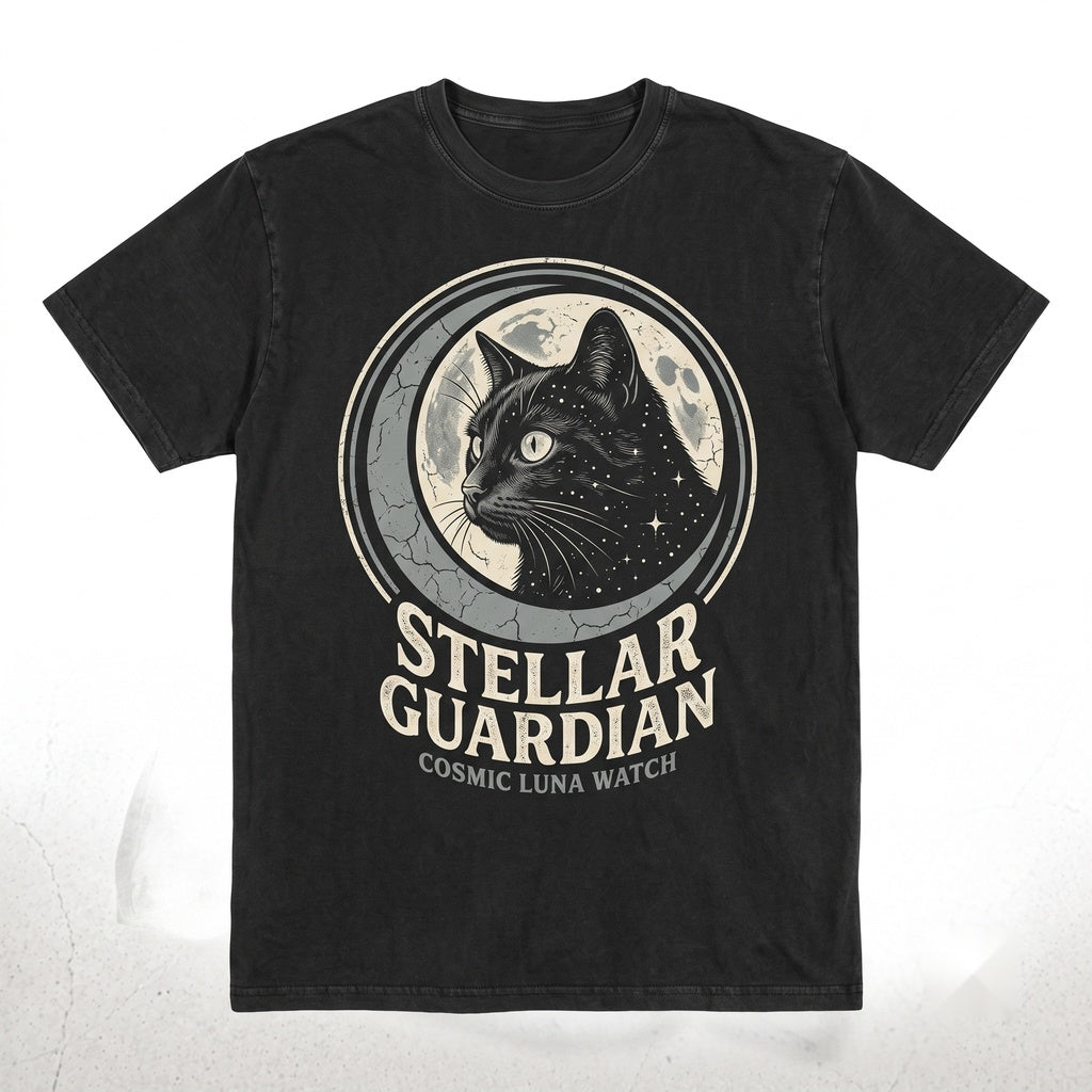 Black Cat Graphic Celestial Moon Eye Gothic Kitten Lover Gift Apparel Unisex TShirt