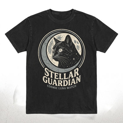 Black Cat Graphic Celestial Moon Eye Gothic Kitten Lover Gift Apparel Unisex TShirt