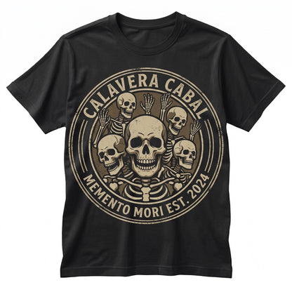 Gothic Skull Pile Distressed Skeleton Graphic Top Dark Academia Apparel Unisex TShirt