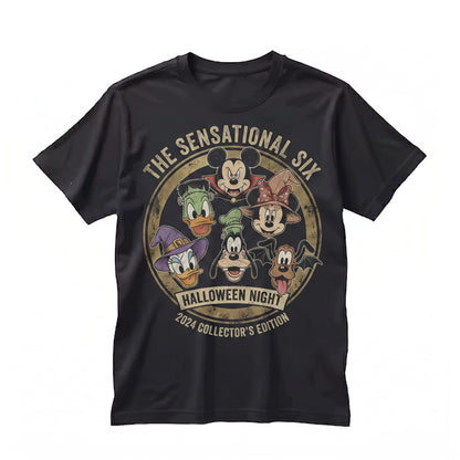 Retro Vintage Spooky Balloon Halloween Squad Graphic Vacation Apparel Unisex TShirt