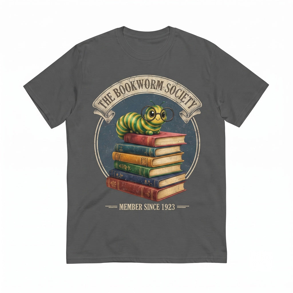 Bookworm Cute Reading Retro Librarian Bookish Apparel Graphic Gift Unisex TShirt