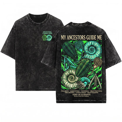 My Ancestors Guide Me Prehistoric Bug Unisex Wash T-Shirt