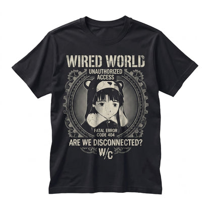 Lain Iwakura Serial Experiments Cyberpunk Japanese Anime Graphic Streetwear Manga Fan Cotton Apparel Unisex TShirt