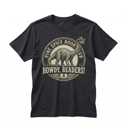 Howdy Cowboy Embroidered Funny Western TRex Dinosaur Cute Country Graphic Gift Unisex TShirt
