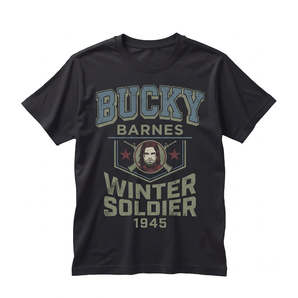 Vintage Bucky Barnes Retro Graphic Comic Character Men Women Apparel Gift Unisex TShirt