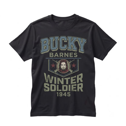 Vintage Bucky Barnes Retro Graphic Comic Character Men Women Apparel Gift Unisex TShirt