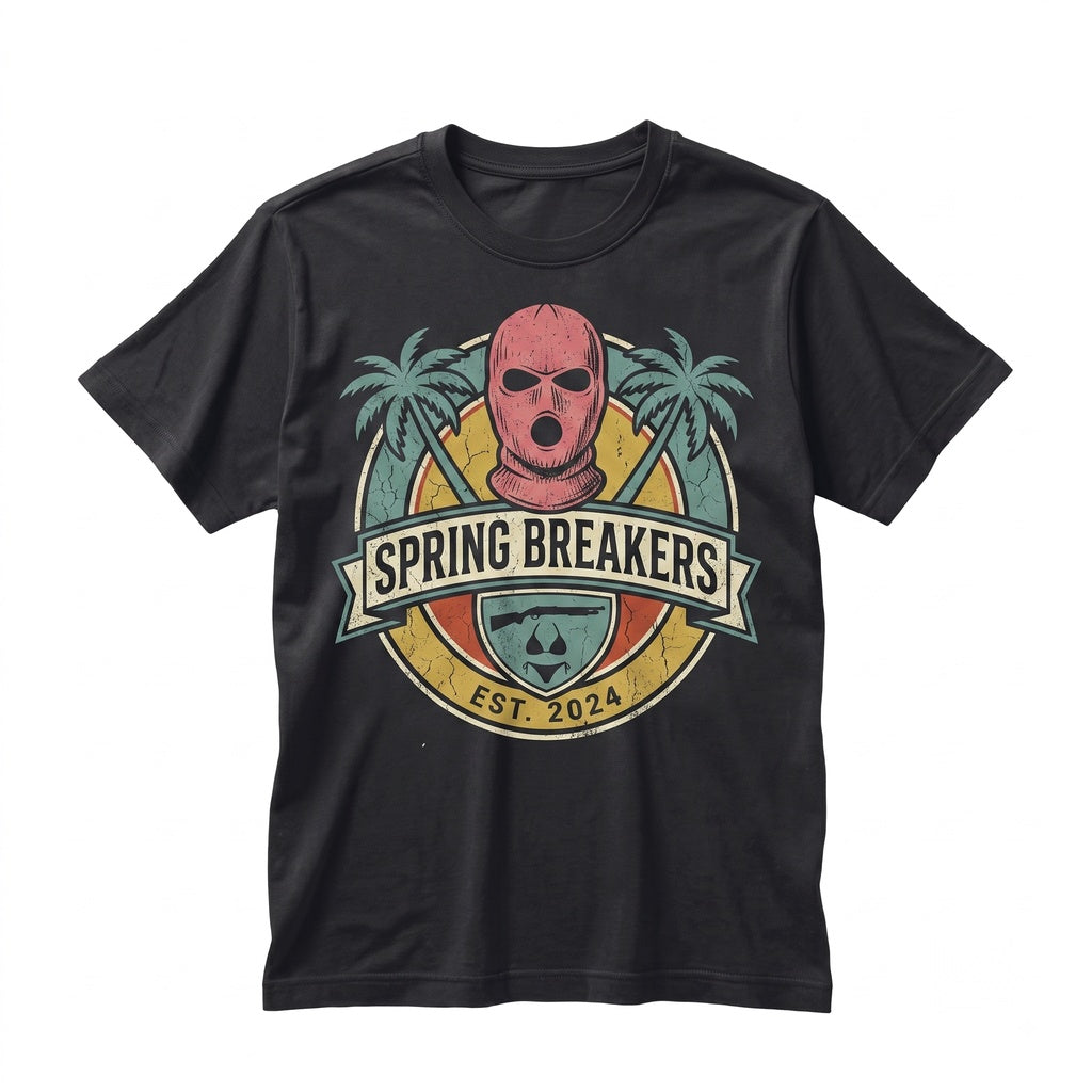Spring Breakers Neon Y2K Minimal Art Cinema Graphic Unisex TShirt