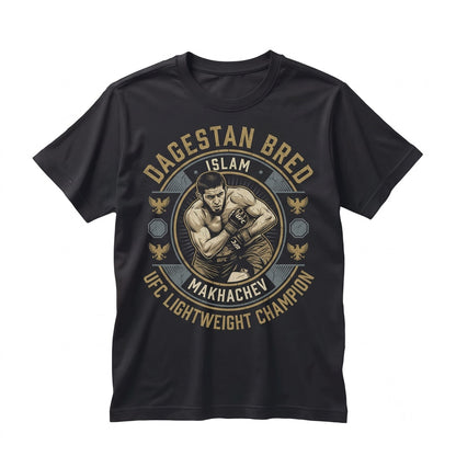 Islam Makhachev Dagestan MMA Fighter Graphic Soft Cotton Crewneck Unisex TShirt