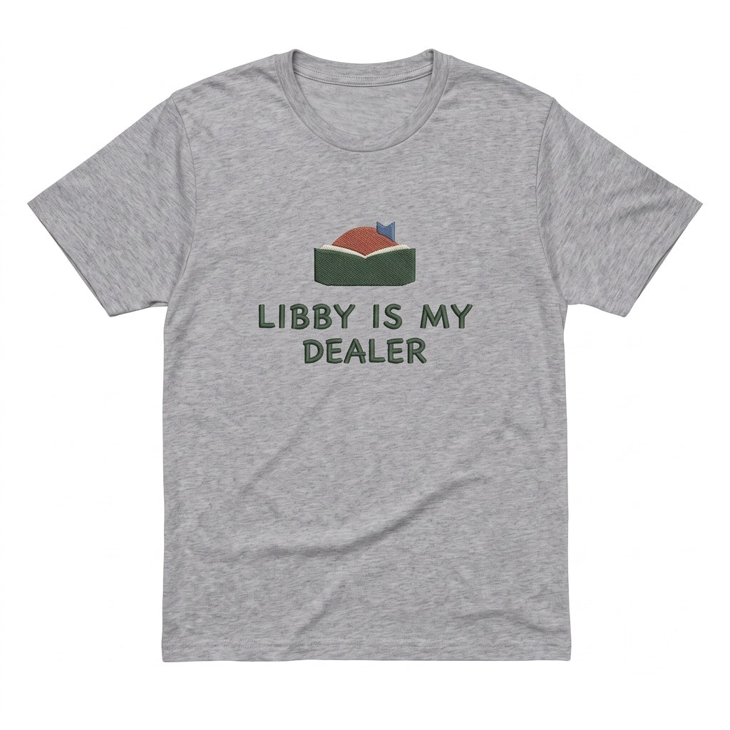 Embroidered Bookish Library App Dealer Cozy 1717 Ebook Reader Gift Unisex TShirt