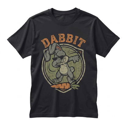 Funny Dabbing Bunny Cute Happy Easter Holiday Present Graphic Unisex TShirt