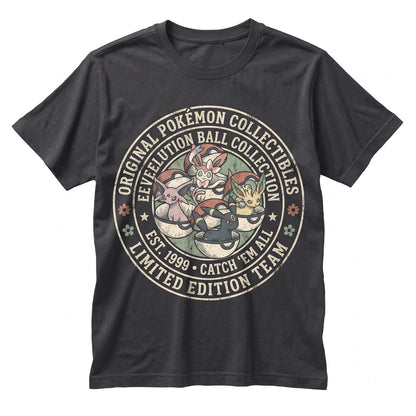 Cute Eevee Evolution Pocket Monster Anime Kawaii Graphic Character Fan Gift Unisex TShirt