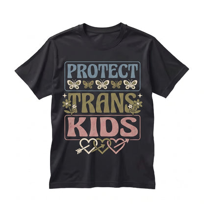 Transgender LGBTQ Pride Floral Botanical Graphic Protect Equality Inclusive Ally Lesbian Gay Unisex TShirt
