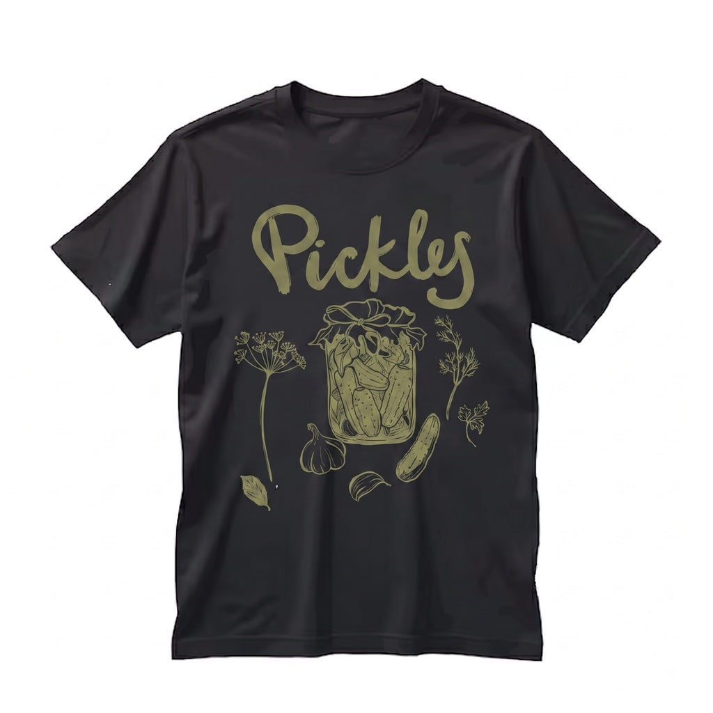 Funny Pickle Graphic Foodie Summer Apparel Clothing Unisex TShirt