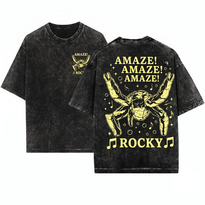 Project Hail Mary Amaze Rocky Sci-Fi Book Fan Alien Music Graphic Gift Unisex Wash T-Shirt